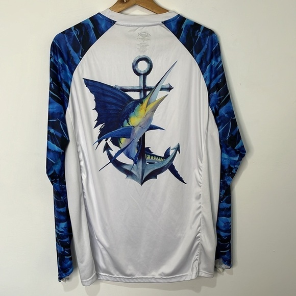 Palmyth Shirt Men's Size Medium Long Sleeve Fishing UV UPF 50+ Sun Protection - Picture 8 of 16